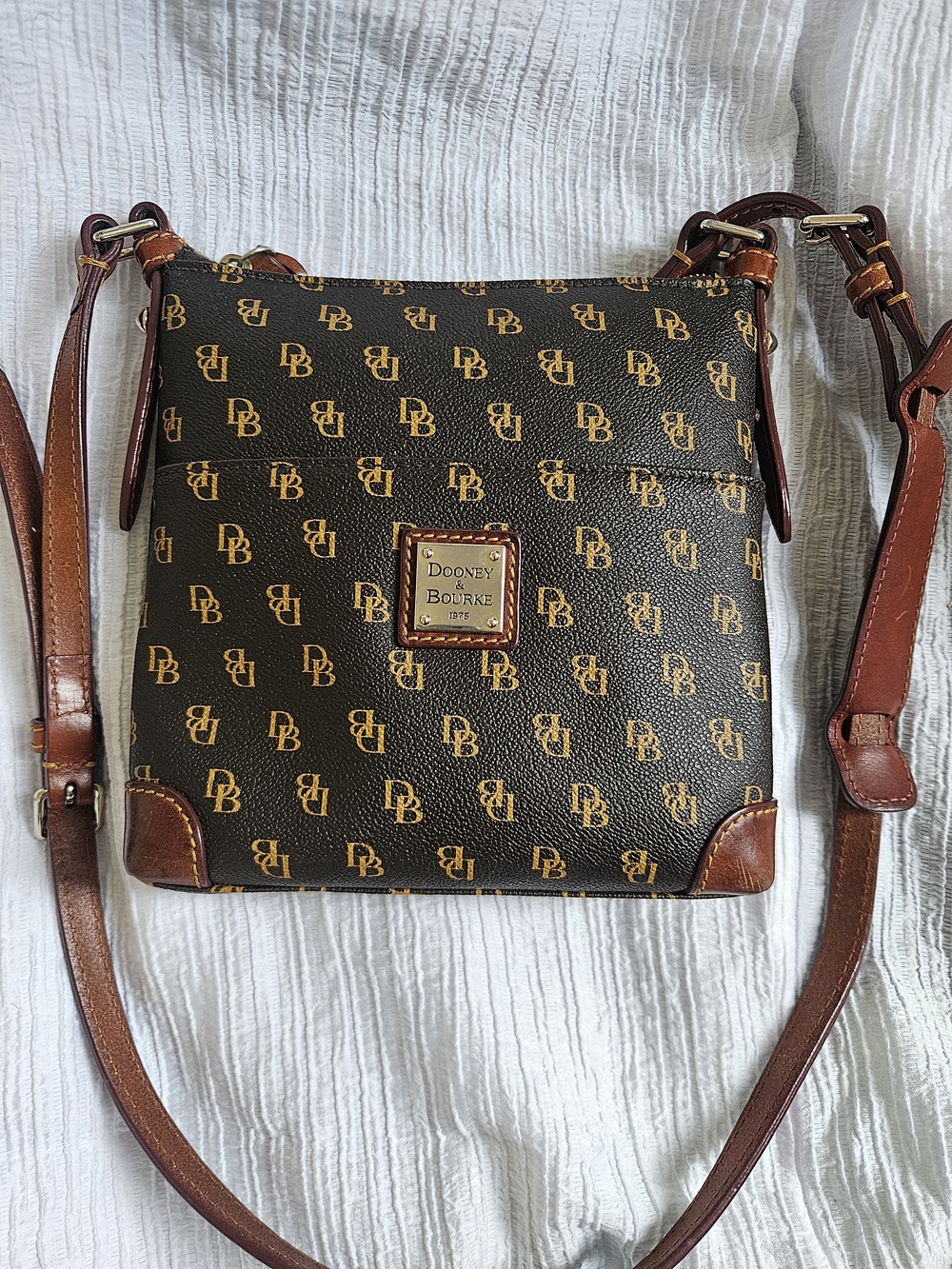 ​Dooney & Bourke Vintage DB Monogram Crossbody Bag